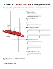 Room Alert 32 Planning Worksheet