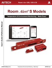 Room Alert Server User Manual E Models - Ro